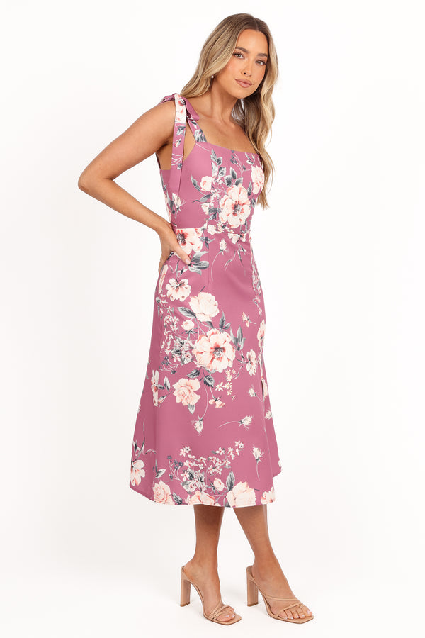 Laurel Dress - Dark Rose Floral