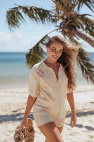 Lela Knitted Shirt - Cream