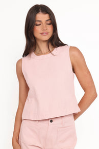 Levi Top - Rosewater