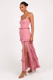 Lillee Tiered Maxi Dress - Mauve