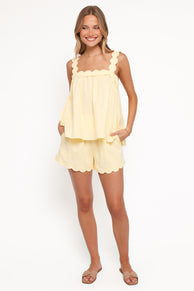 Lillian Short Set - Yellow