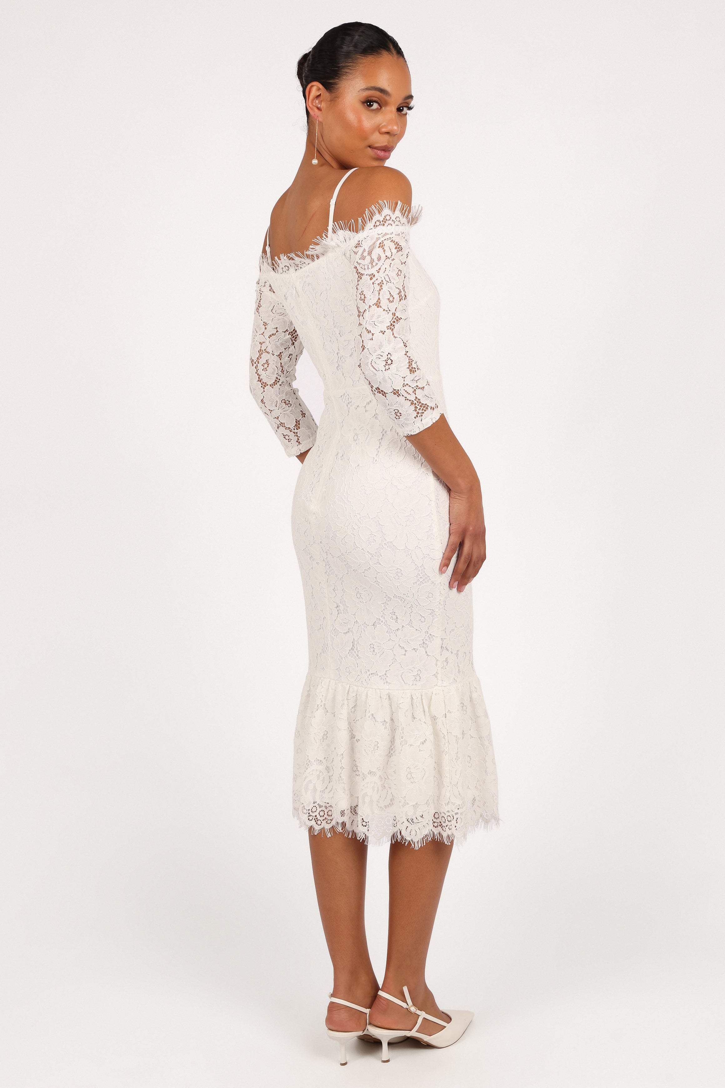 Lindy Midi Dress - White