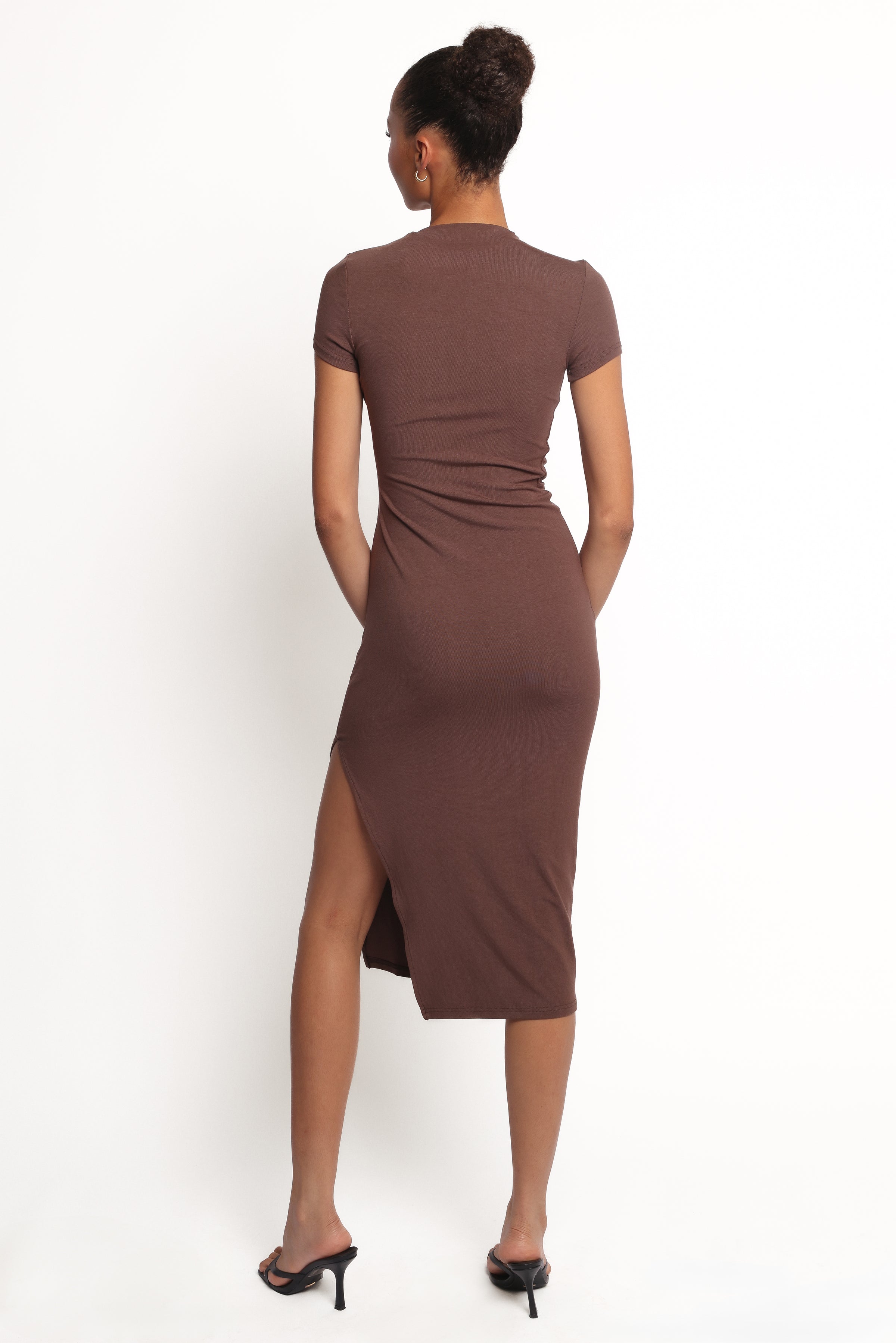 Lioren Midi Dress - Brown