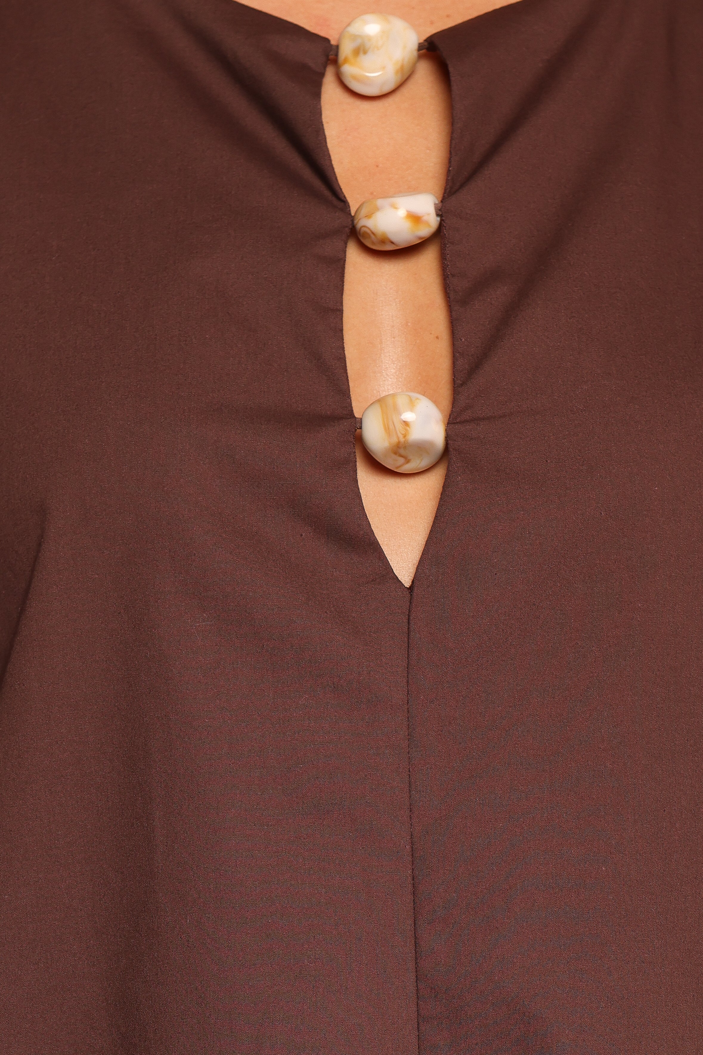 Lirael Mini Dress - Espresso