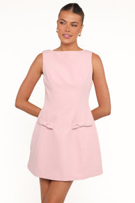 Lorne Sleeveless Mini Dress - Pink