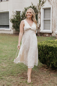 Louise Midi Dress - Cream