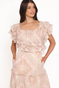 Lovine Maxi Dress - Sage Paisley