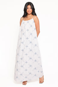 Lumina Maxi Dress - Blue Floral