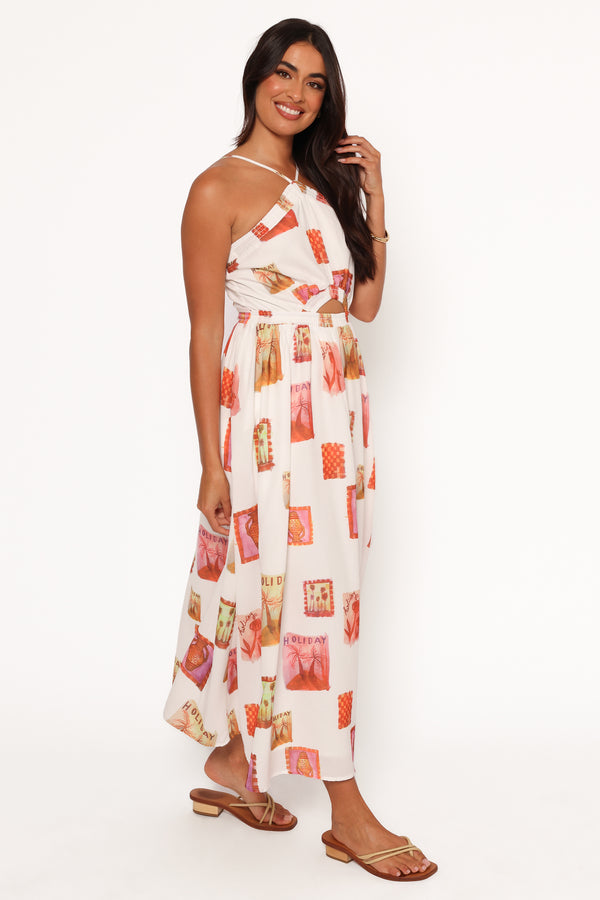 Madi Maxi Dress - White Multi