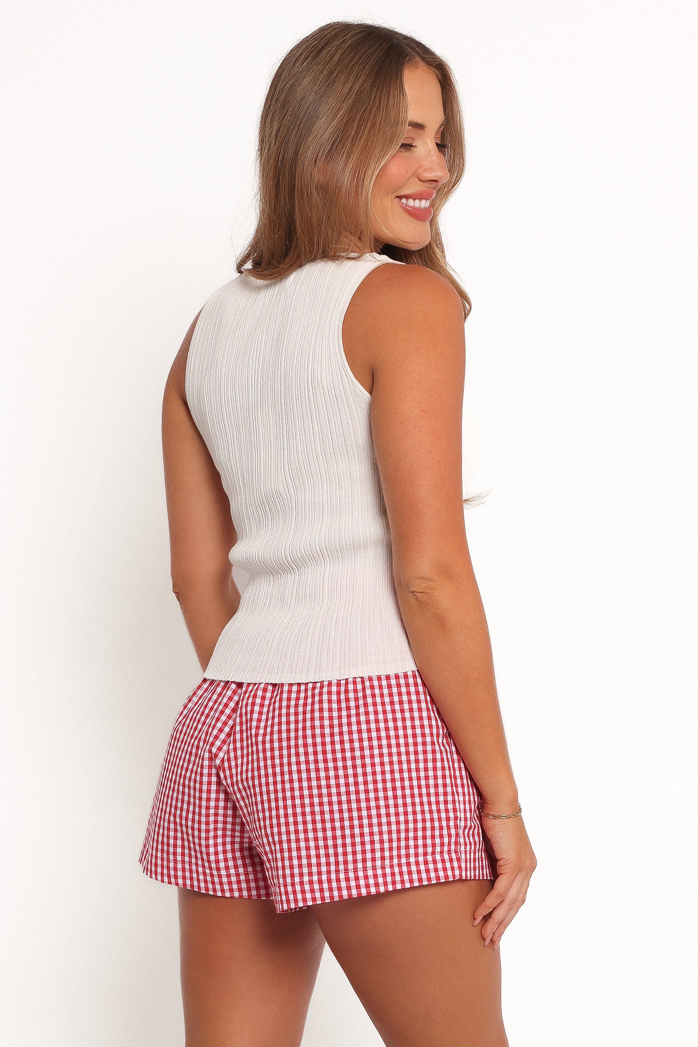 Maeo Shorts - Red Check