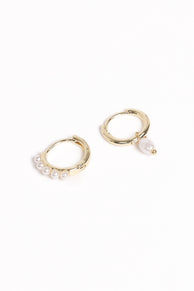 Maracuja Earring Set - Gold/Pearl