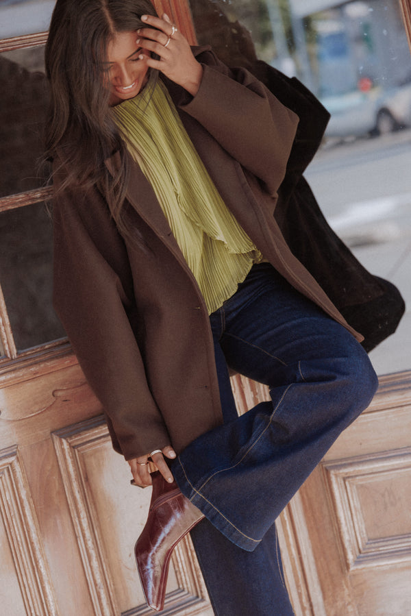 Sammie Oversized Coat - Brown
