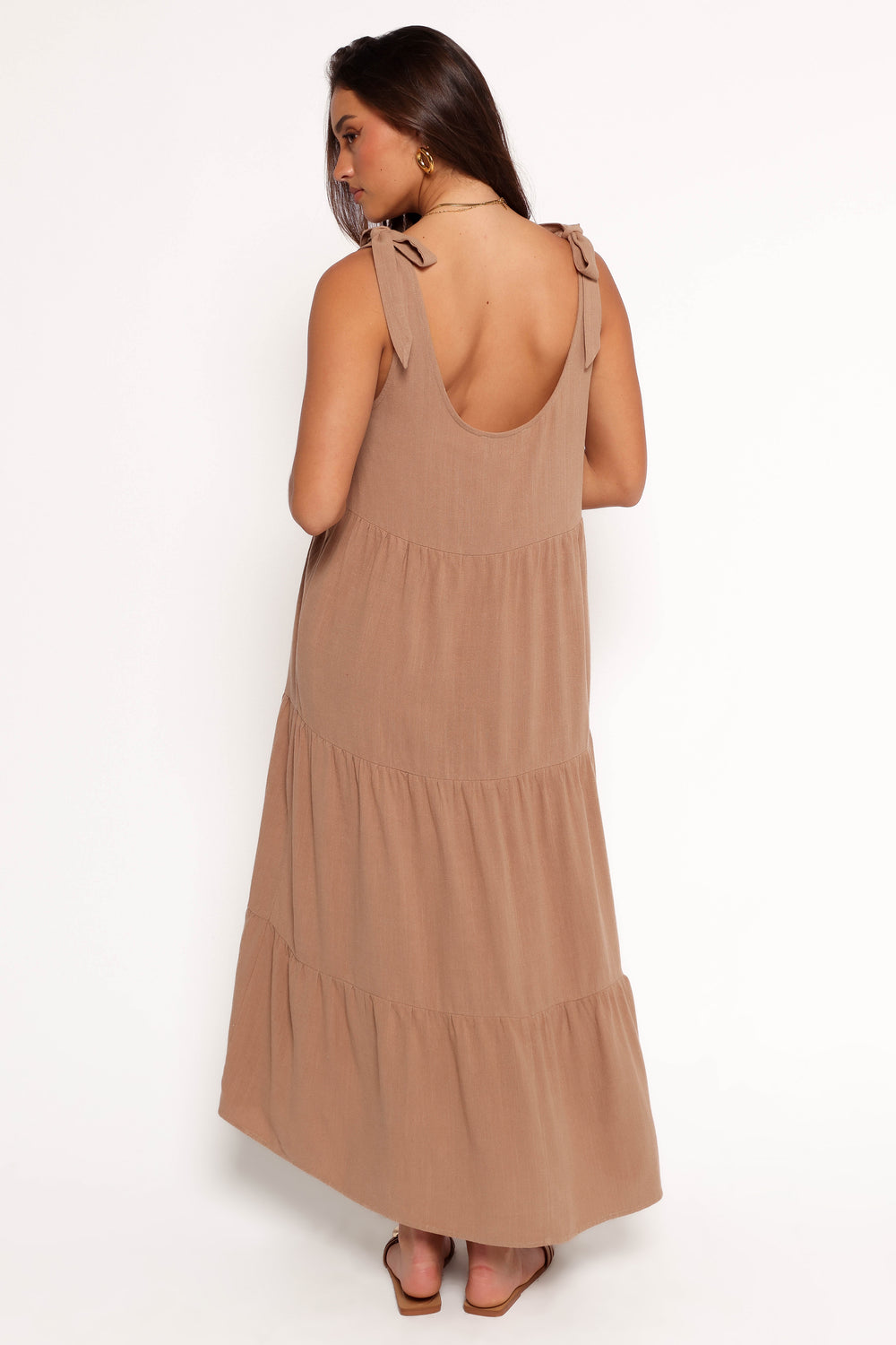 Collective Dress - Marcy Midi Dress - Mocha fourth image