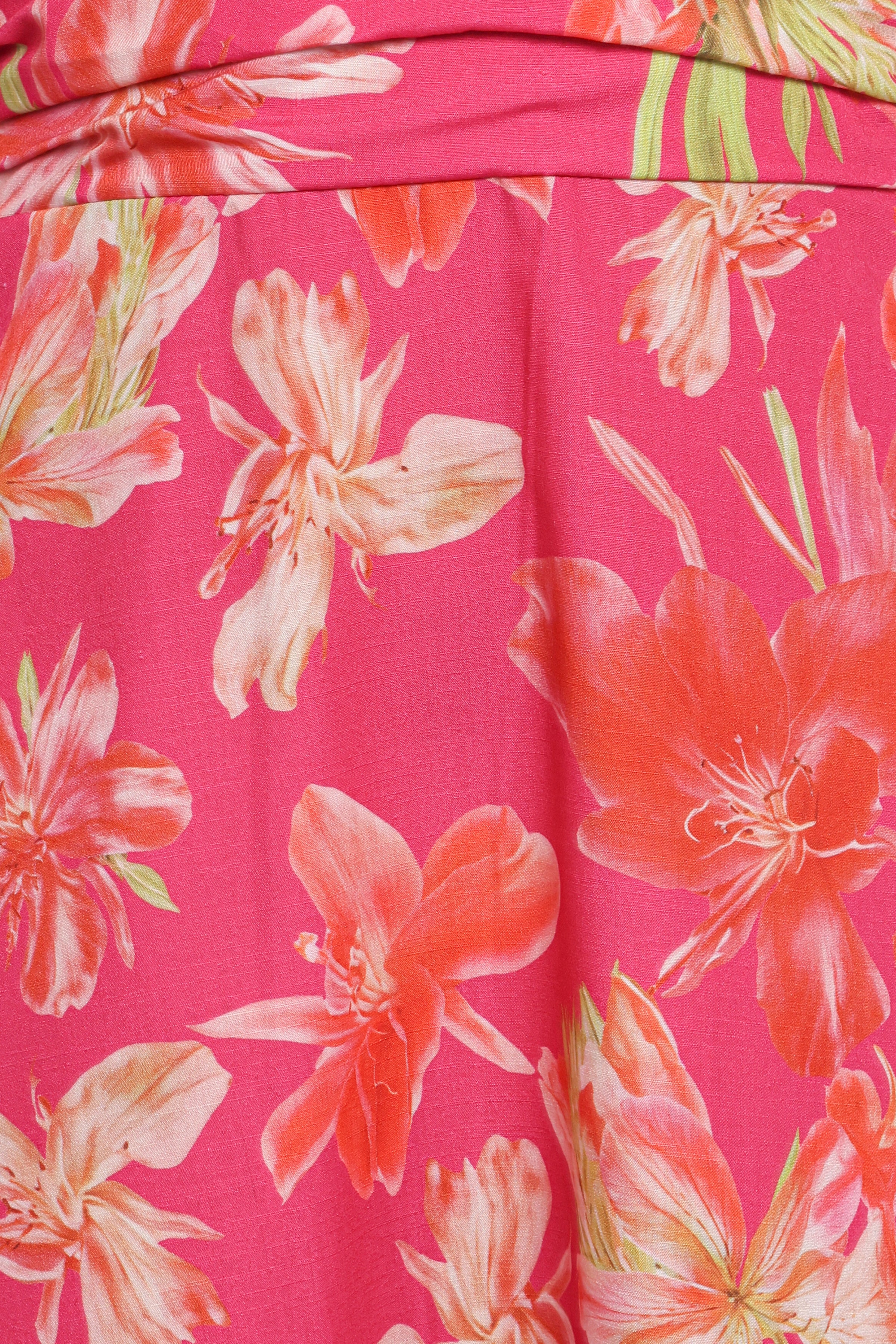 Marie Halterneck Maxi Dress - Pink Floral