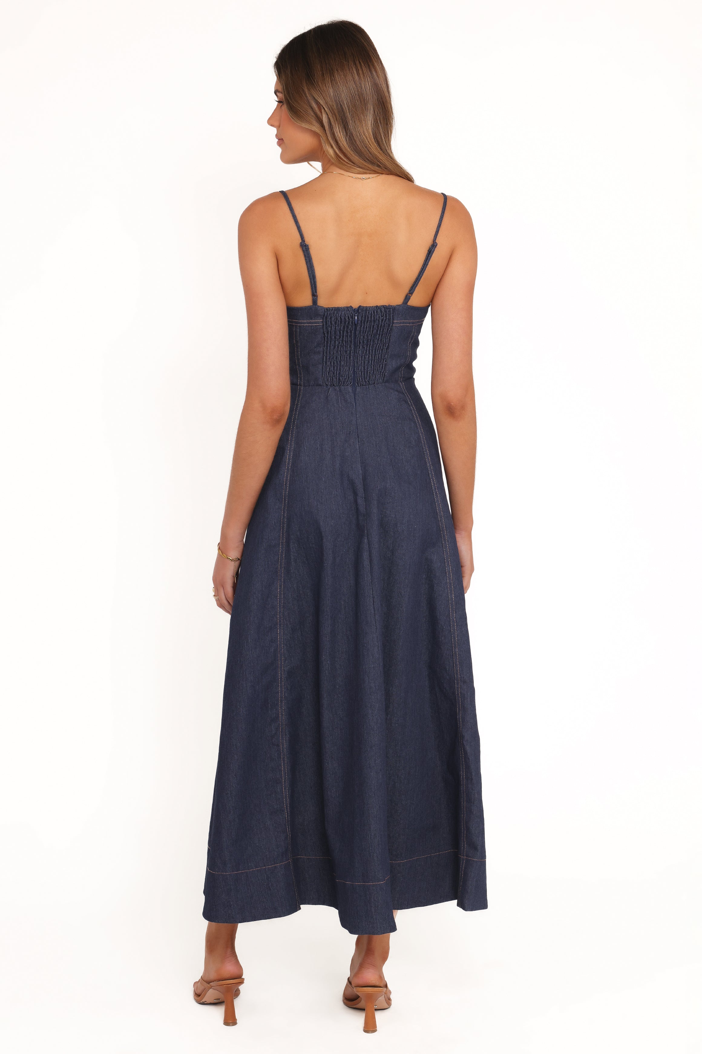 Marsden Denim Midi Dress - Indigo