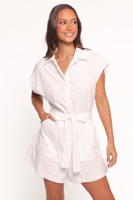 Matisse Eyelet Playsuit - White