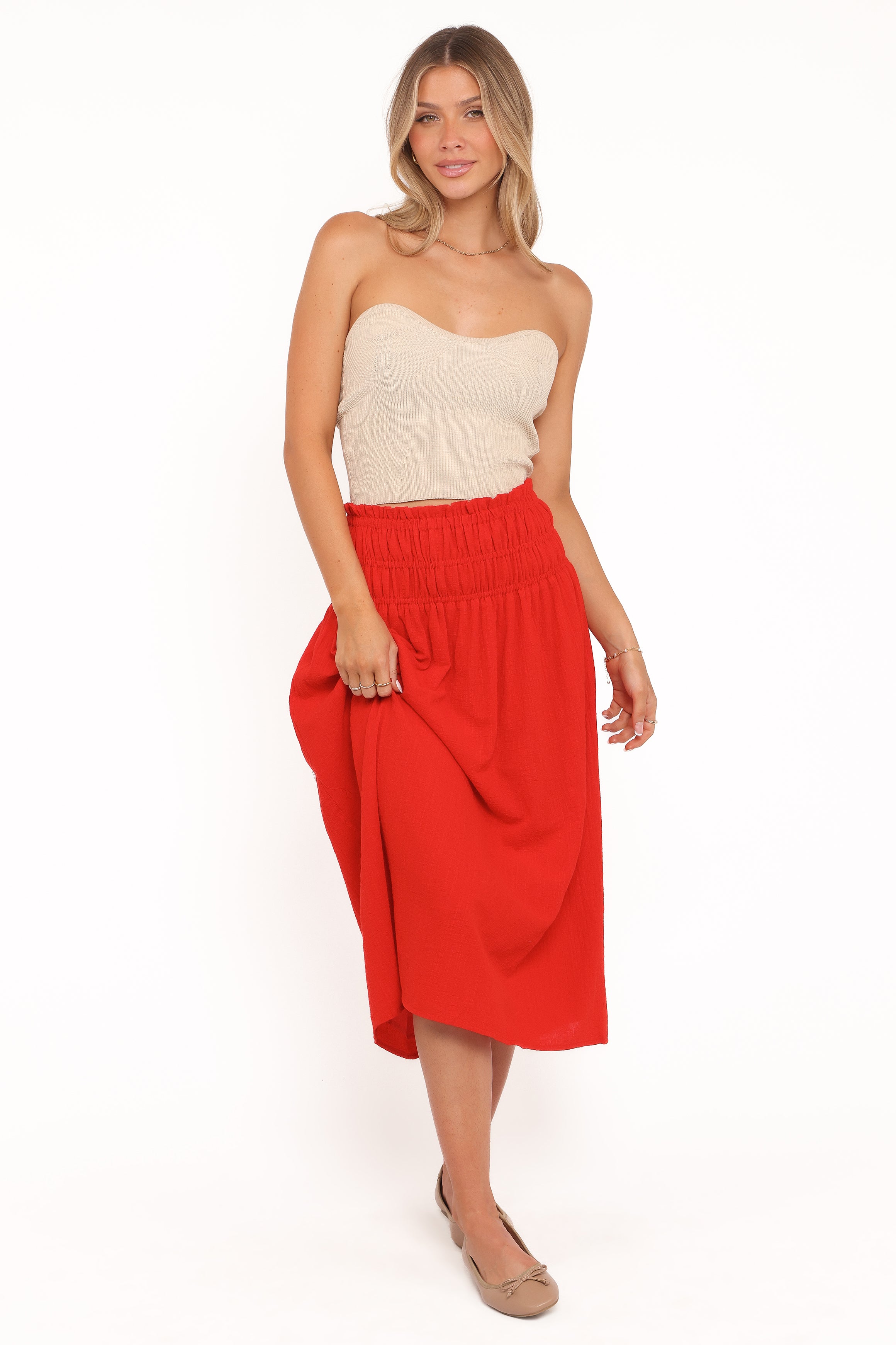 Mattea Maxi Skirt - Red