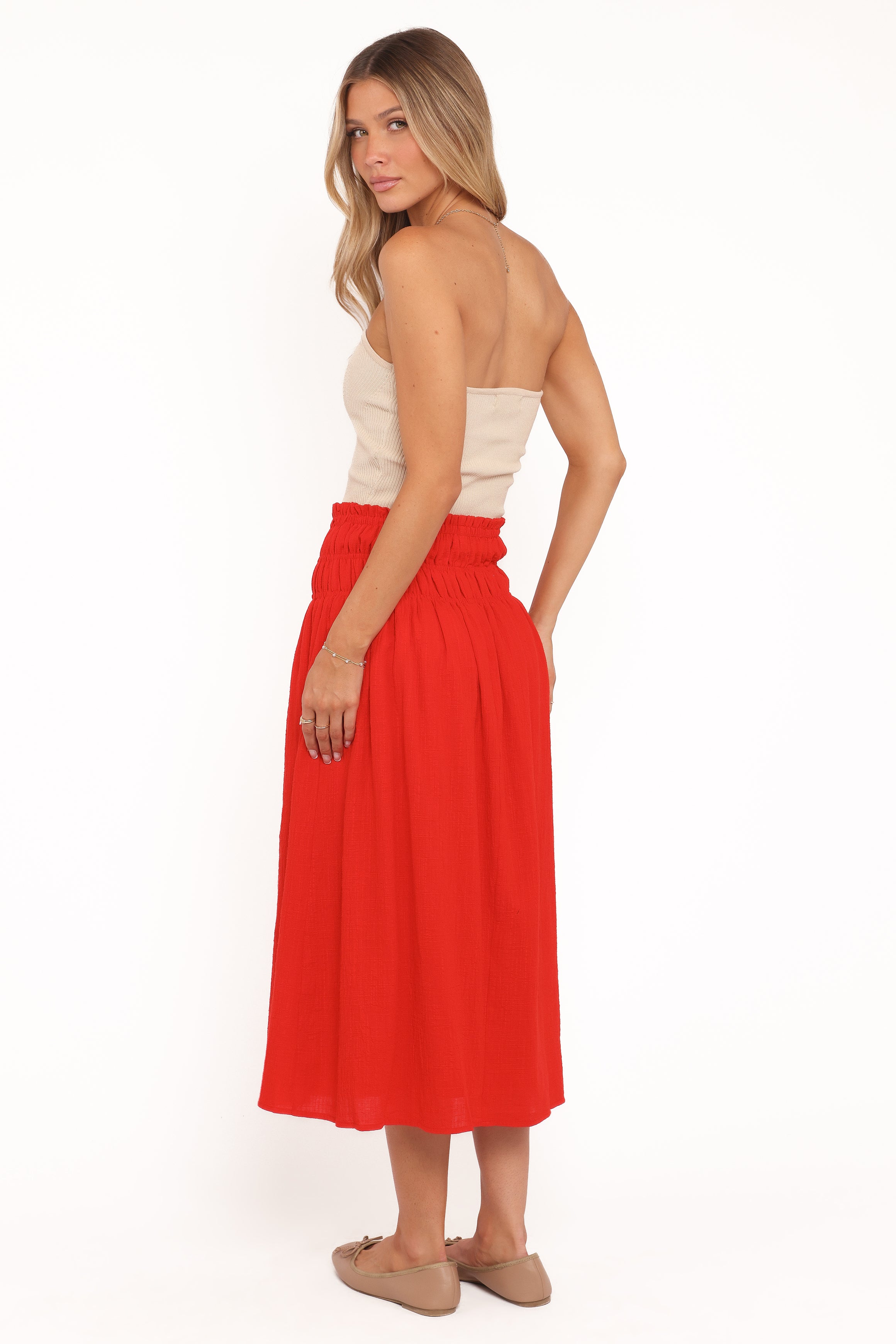 Mattea Maxi Skirt - Red