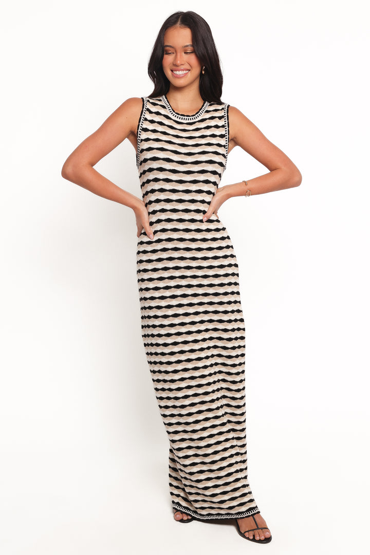 Collective Dress - Maud Maxi Dress - Black/White third image