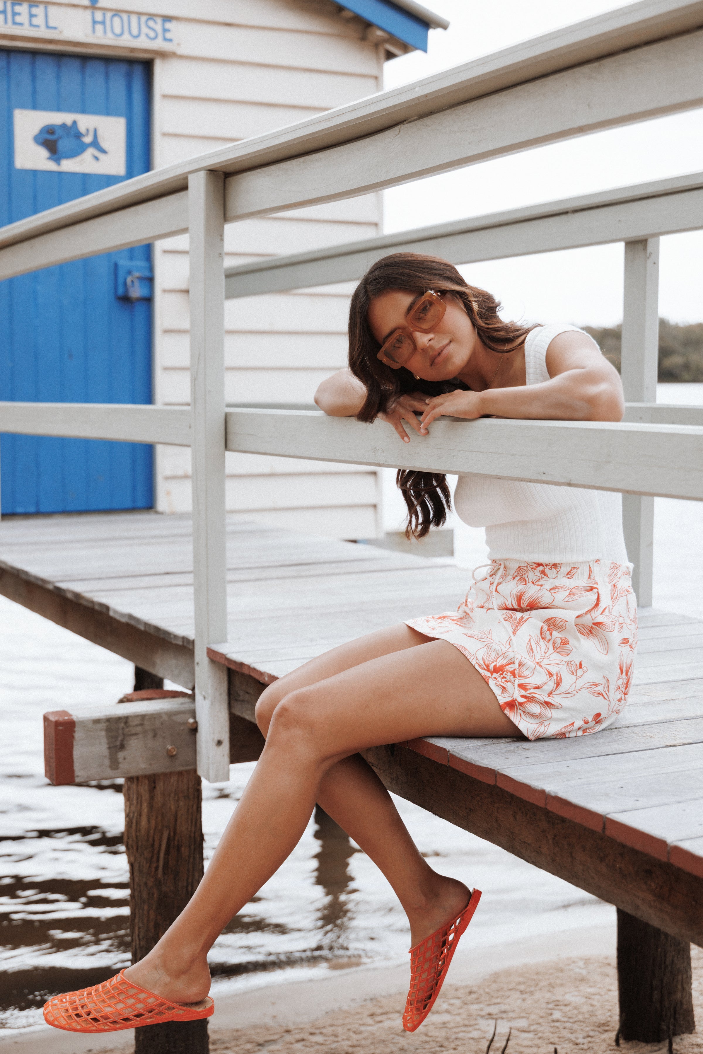 Maxima Mini Skirt - Red Floral
