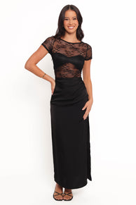McKayla Midi Dress - Black