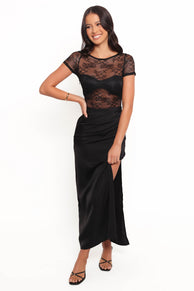 McKayla Midi Dress - Black