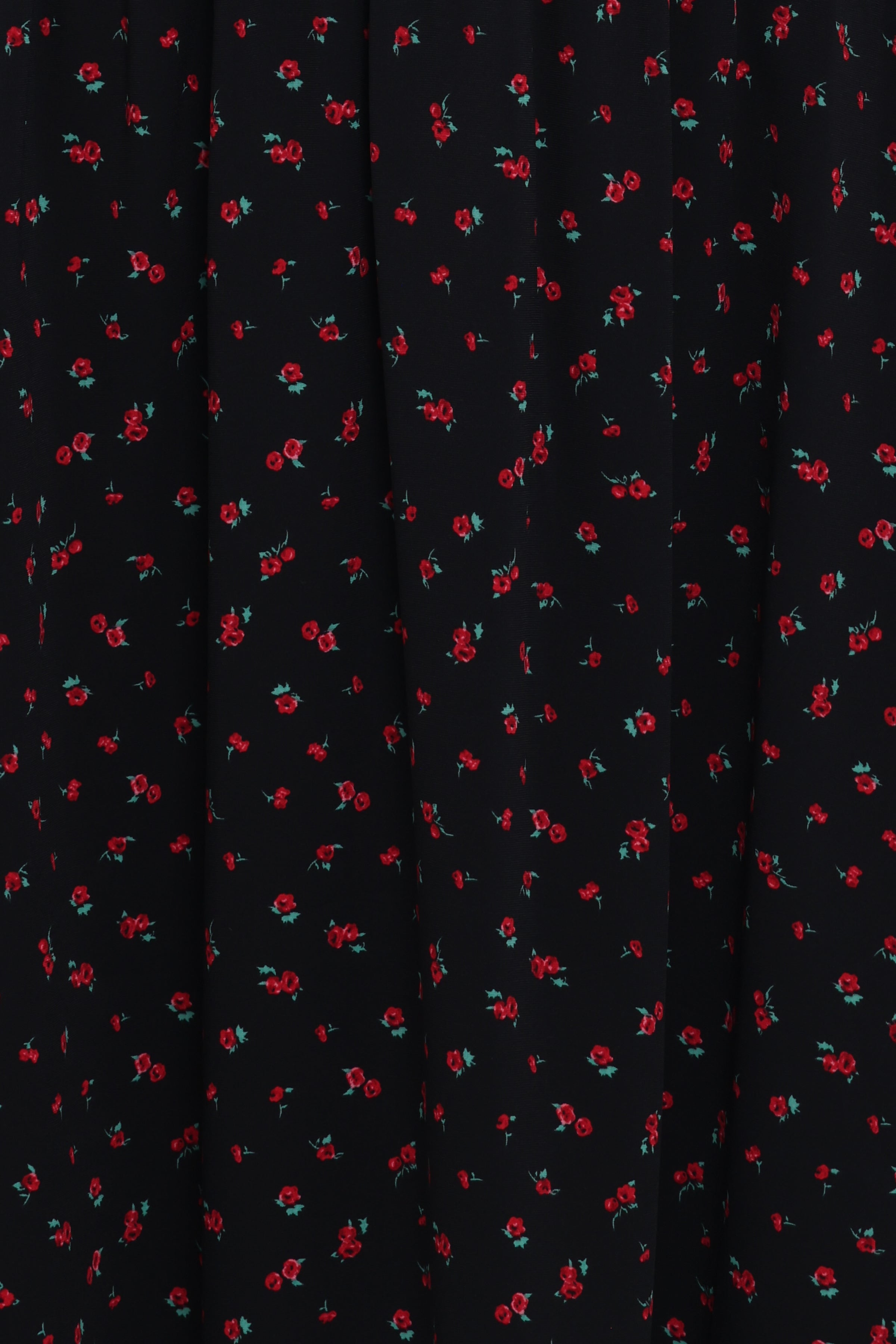 Melantha Midi Dress - Black Floral