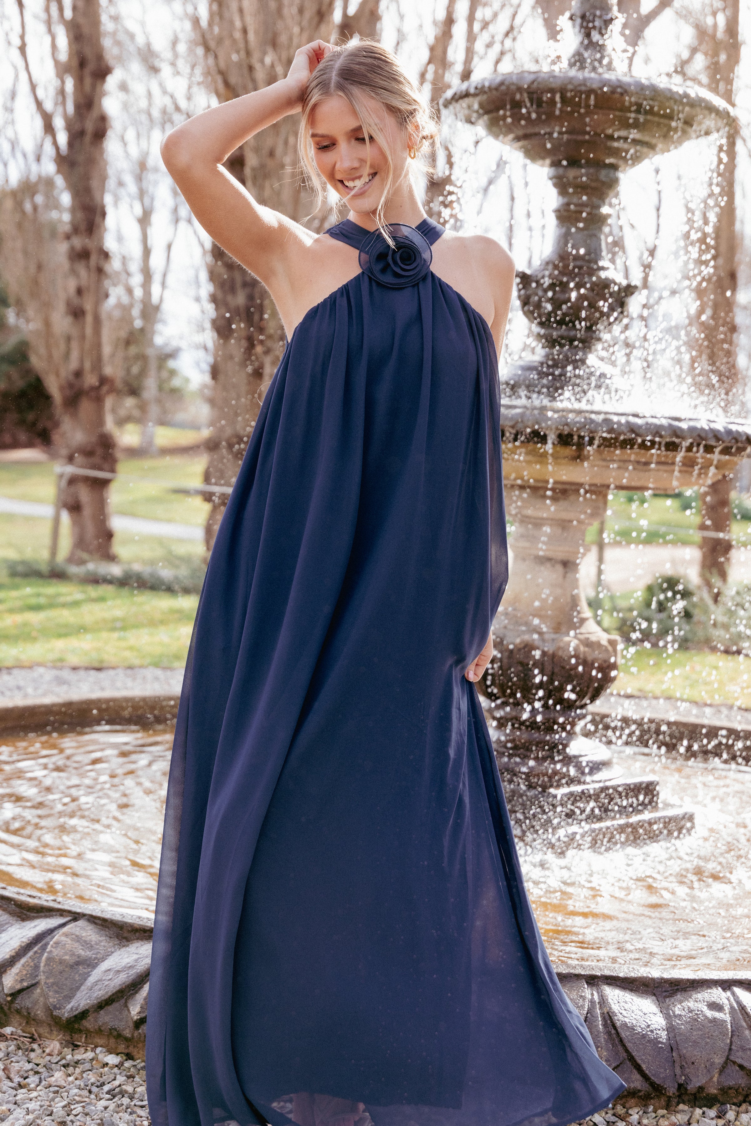 Melba Maxi Dress - Navy