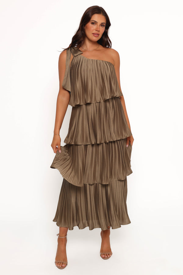 Miah Midi Dress - Olive