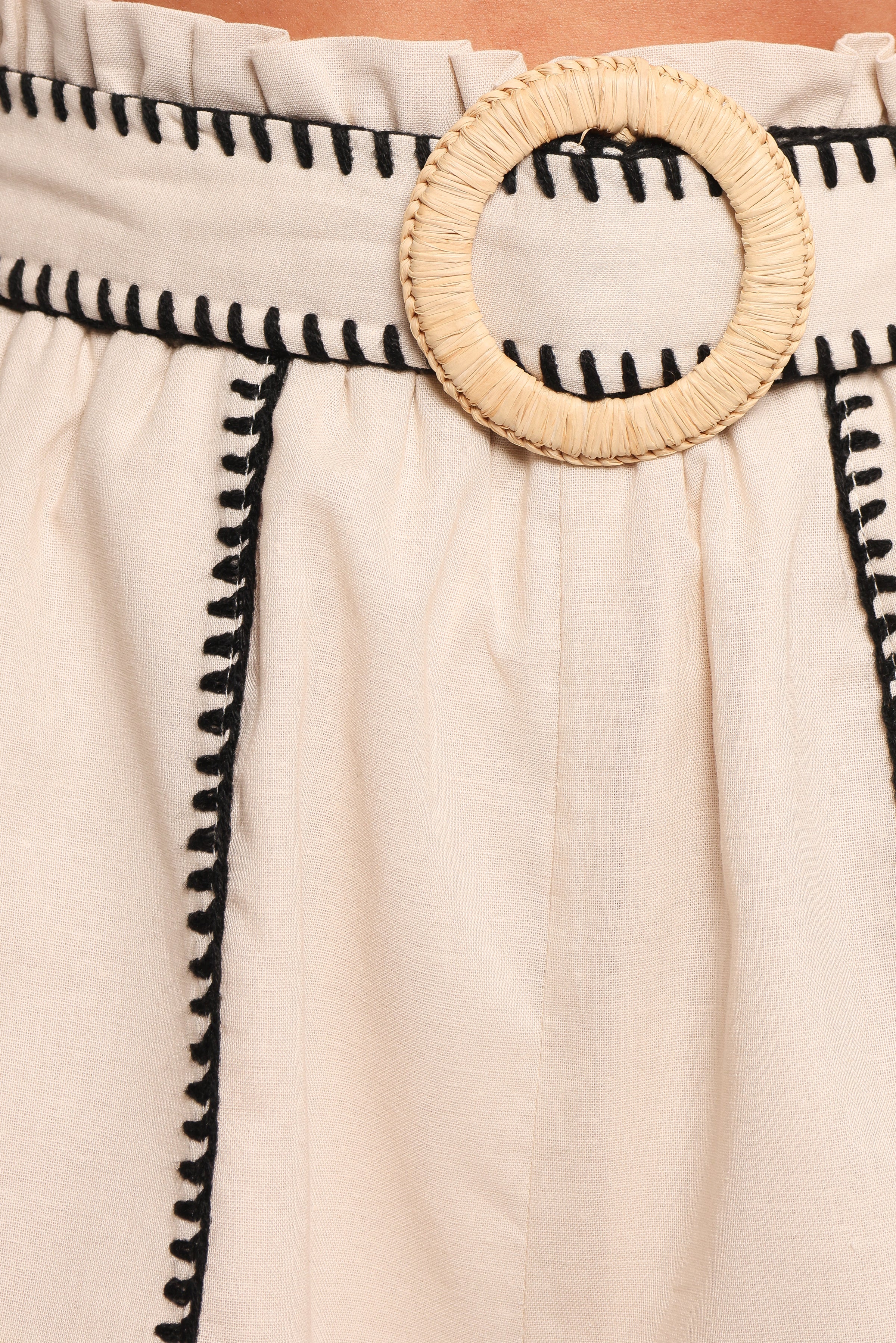 Miara Short Set - Beige Black