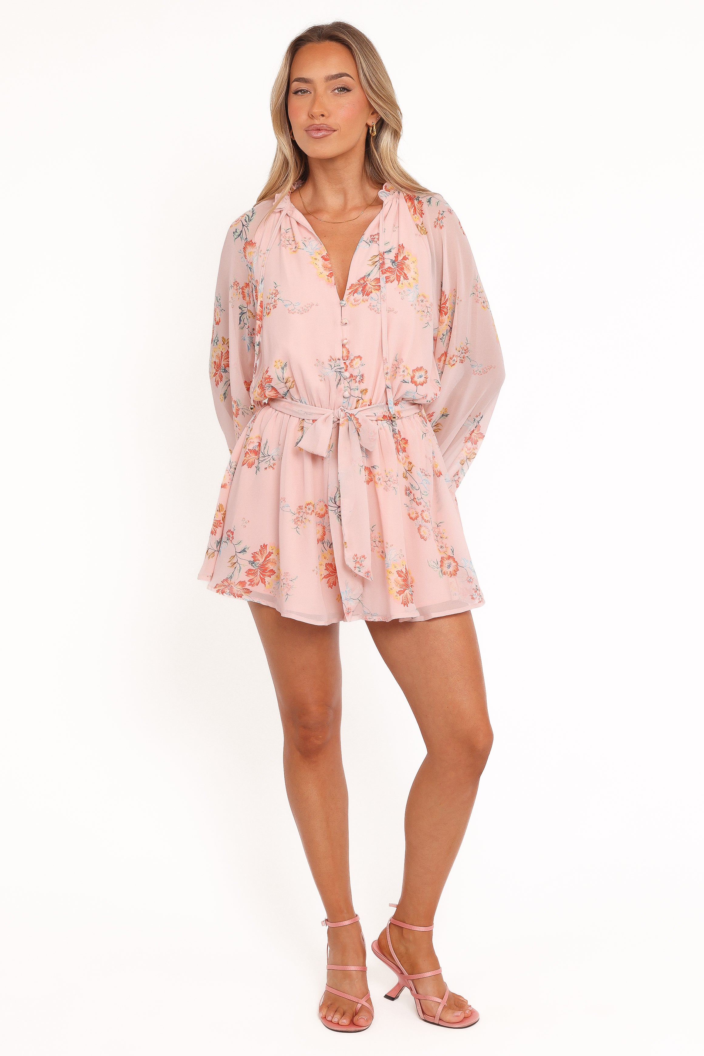Michelle Playsuit - Paisley Peach