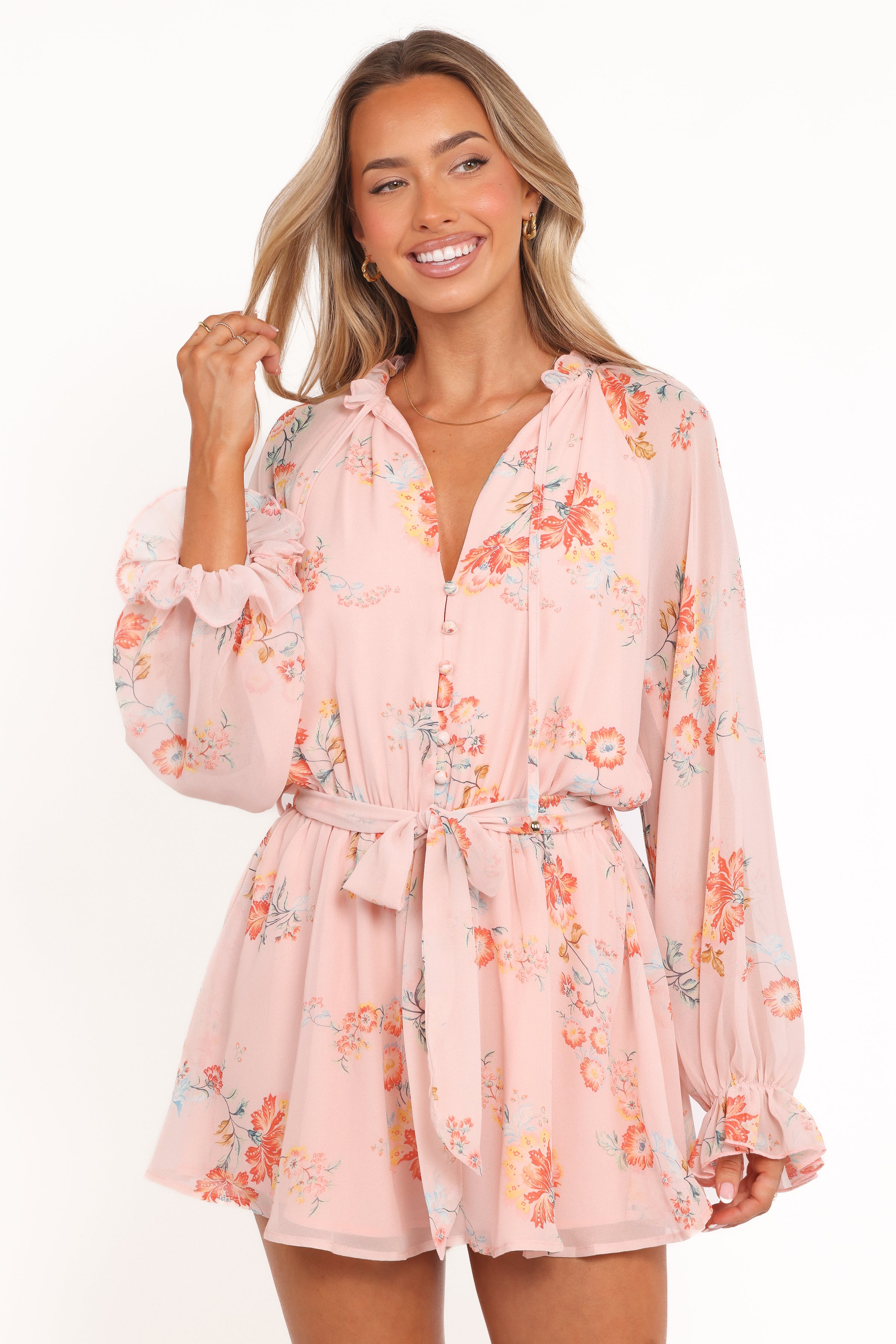 Michelle Playsuit - Paisley Peach