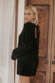 Mitchell Knit Mini Dress - Black