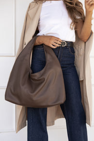 Monaco Shoulder Bag - Chocolate