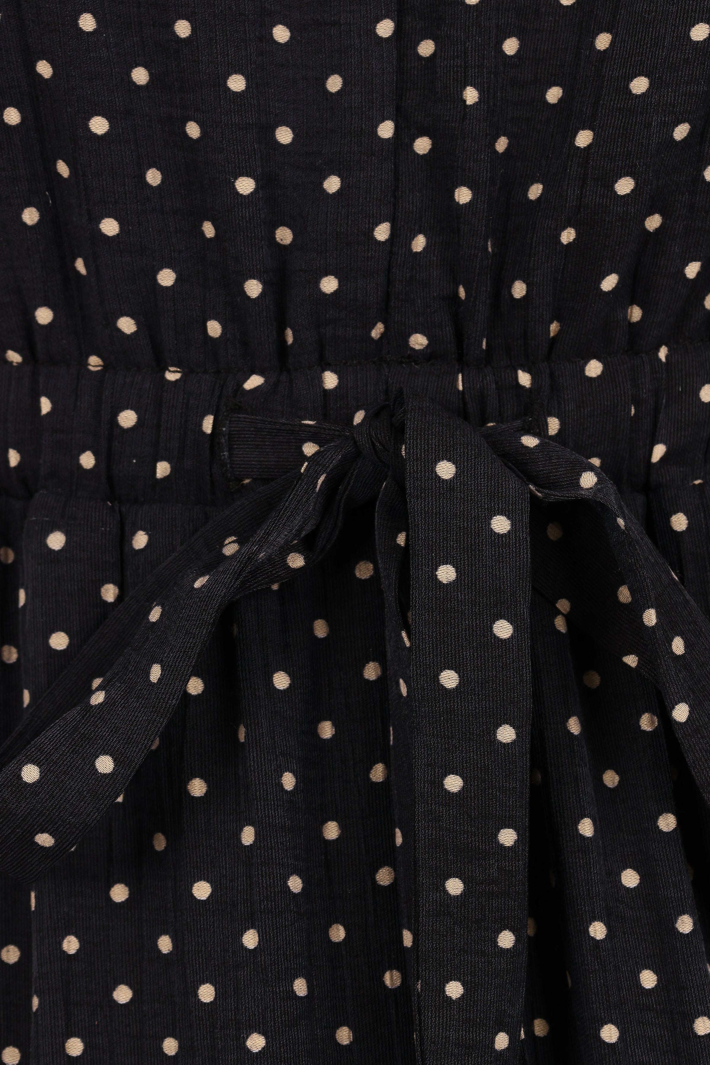 Moscow Midi Dress - Black Polka Dot