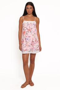 Muriel Mini Dress - Pink Floral
