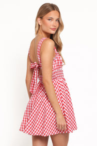 Naima Mini Dress - Red Gingham