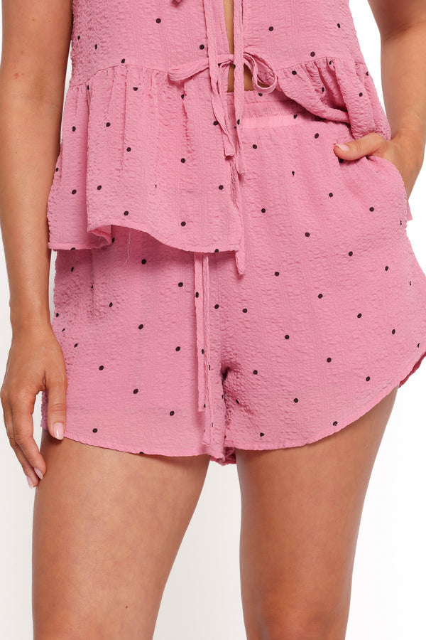 Nala Shorts - Pink Polka Dot