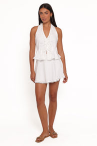 Nancy Skirt Set - White