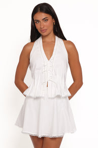 Nancy Skirt Set - White