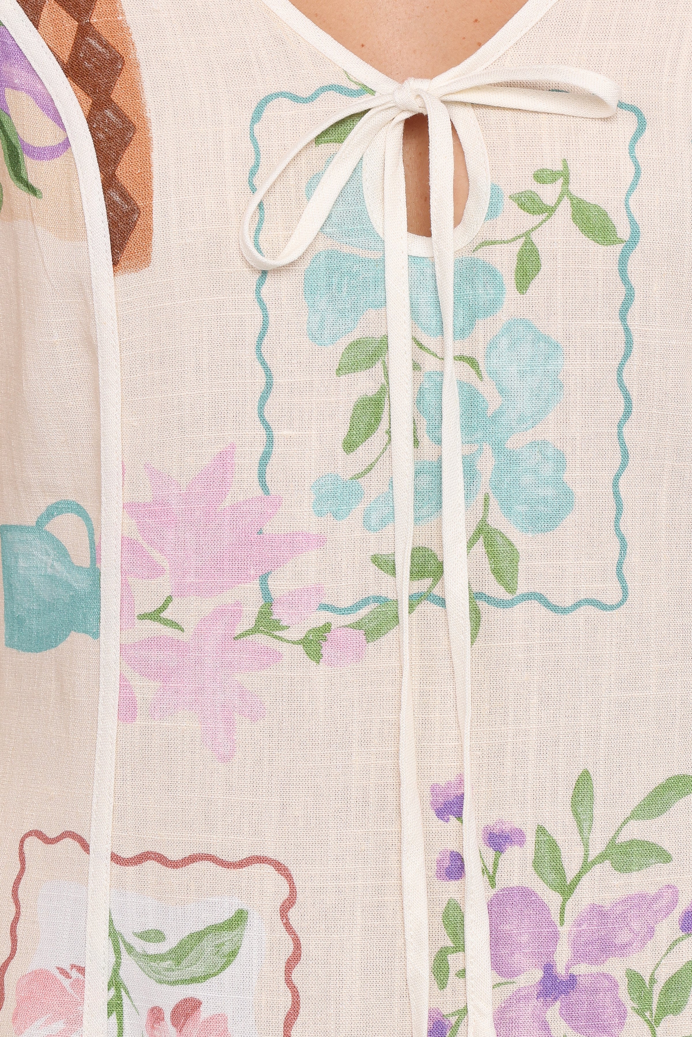 Narelle Mini Dress - Lilac Floral