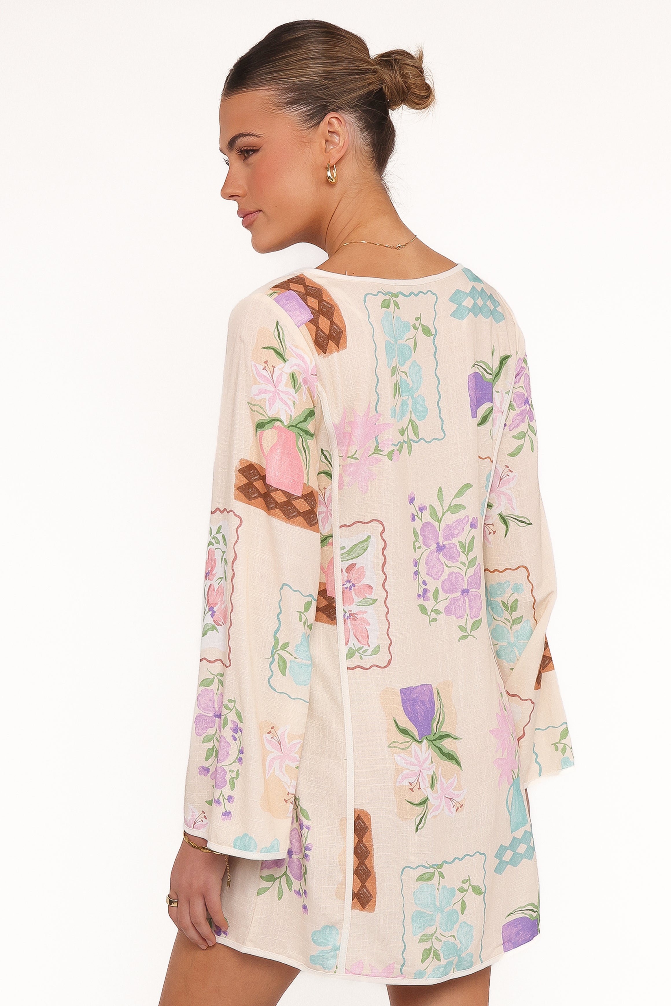 Narelle Mini Dress - Lilac Floral