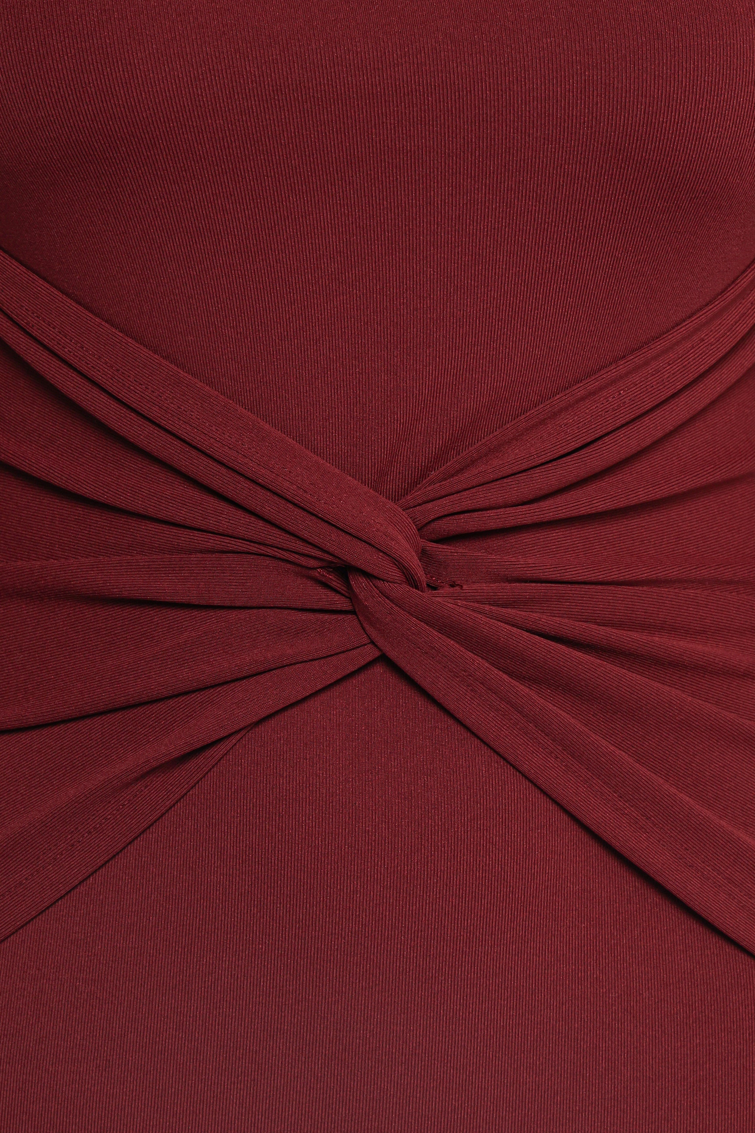 Nash Long Sleeve Dress - Deep Red