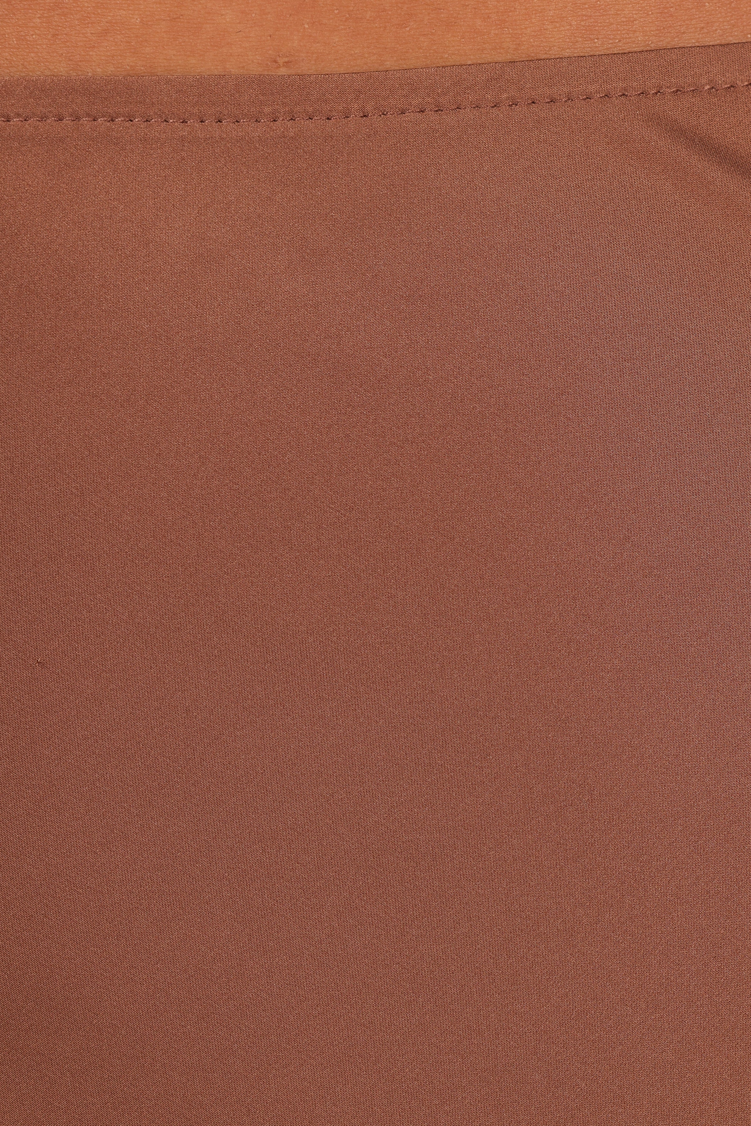 Nellie Satin Midi Skirt - Banksia Brown