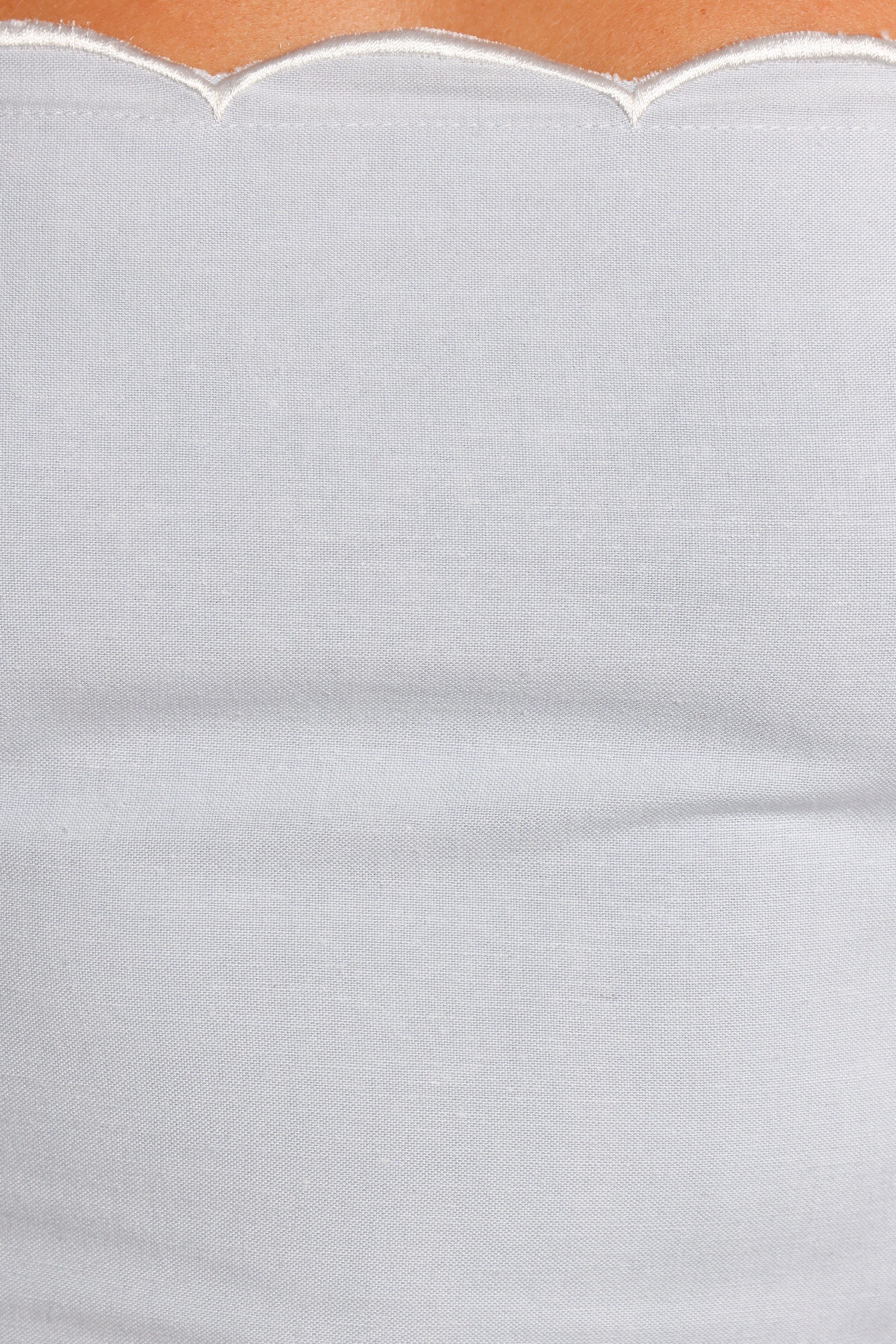 Nelly Scalloped Skirt Set - Blue