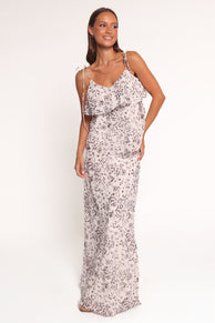 Noella Ruffle Top - Blurred Spots