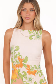 Noriko Shift Mini Dress - Spring Floral