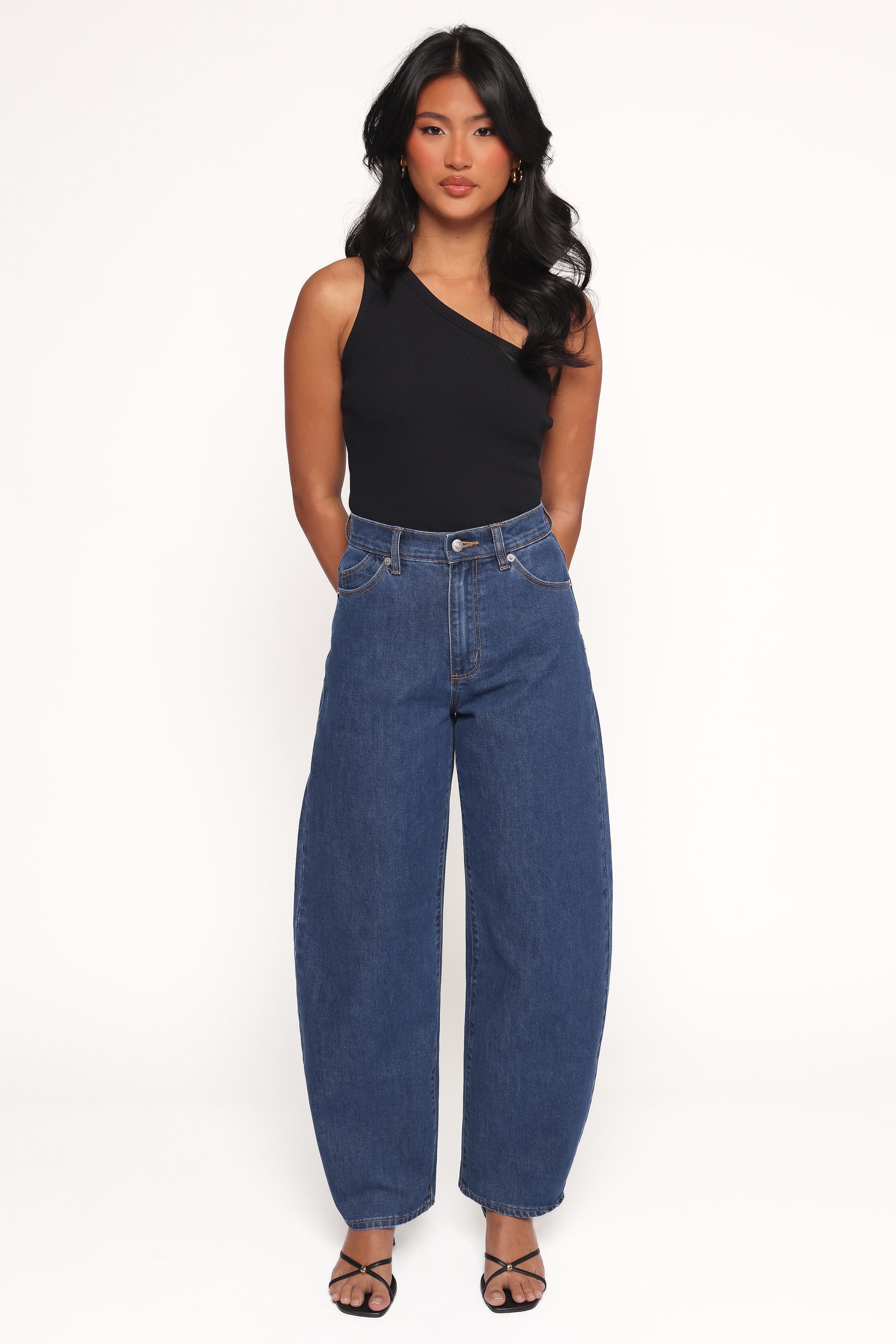 Rollas Gigi Barrel Jeans - Forever Blue