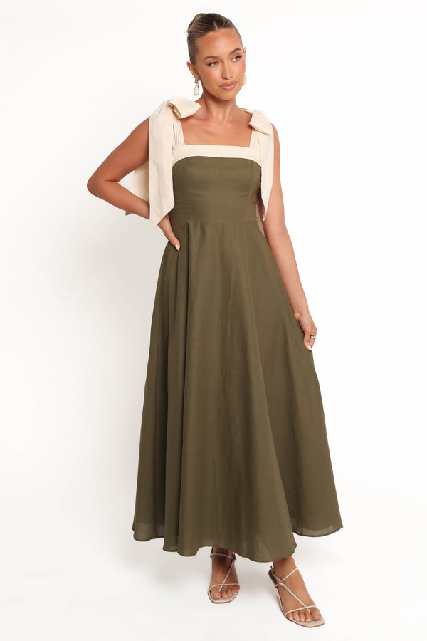 Olinda Midi Dress - Olive