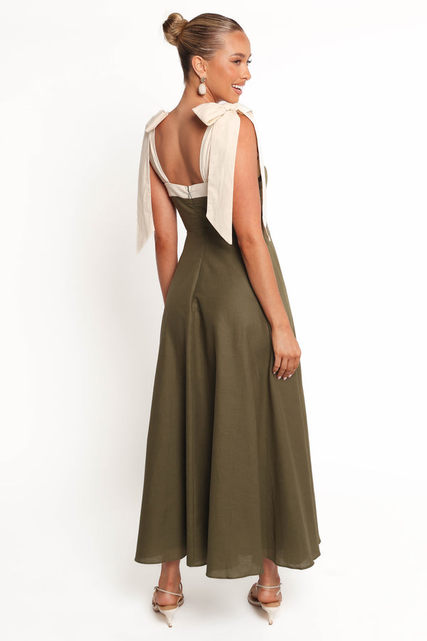 Olinda Midi Dress - Olive